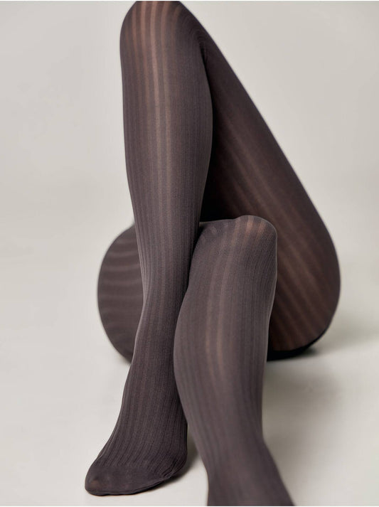 Conte Voyage 60 Den - Fantasy Women's Tights with relief vertical weave (19С-239СП)