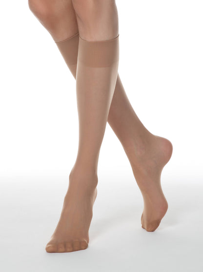 Conte/Esli Accent 20 Den - Thin Knee-Highs For Women - 2 Pairs (Pack) (8С-3СПЕ)