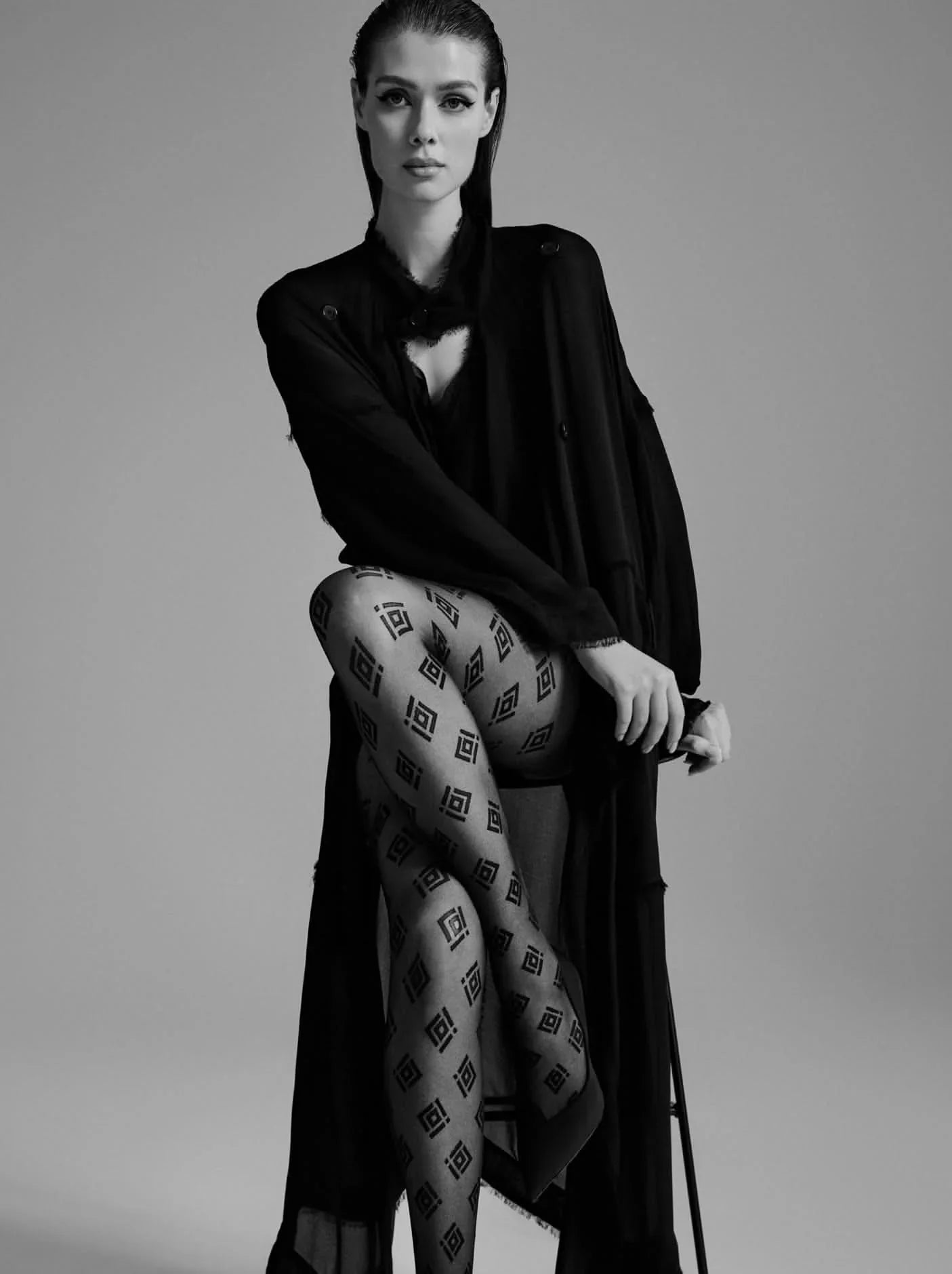 Conte Ingrid 20 Den - Fantasy Women's Tights with geometric pattern (23S-73SP)