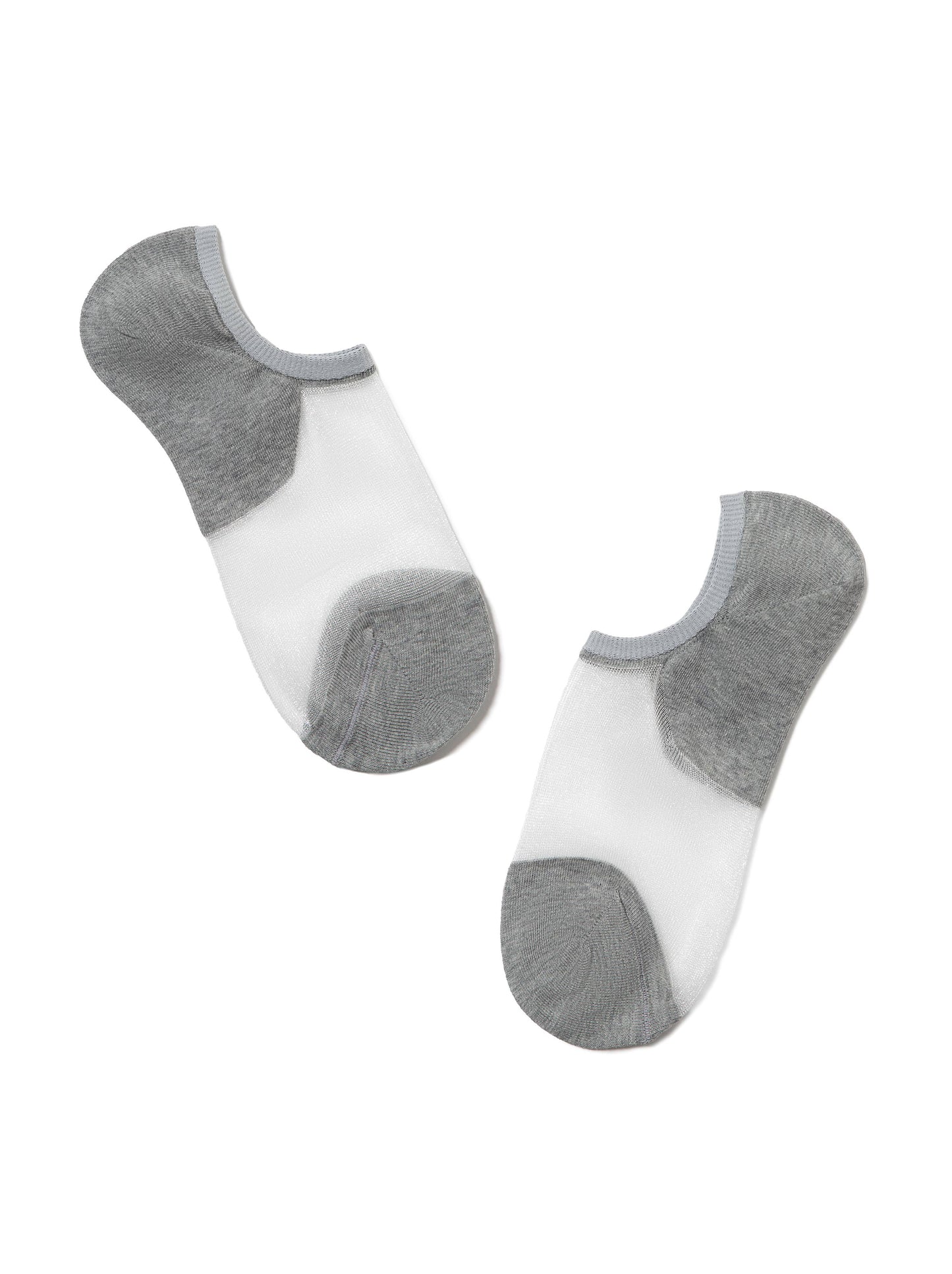 Conte Active #18S-4SP(000) - 1 pair Cotton Ultra-Short Women's Socks (with sheer mesh insert)