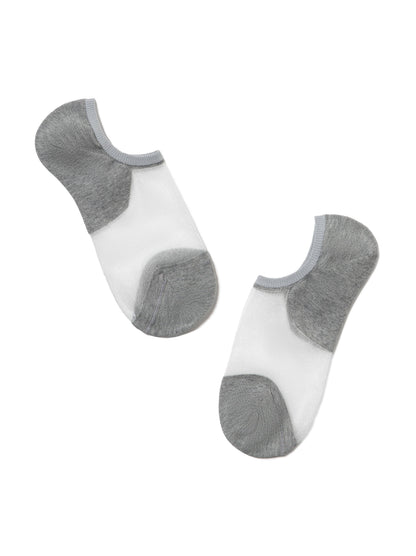 Conte Active #18S-4SP(000) - 1 pair Cotton Ultra-Short Women's Socks (with sheer mesh insert)