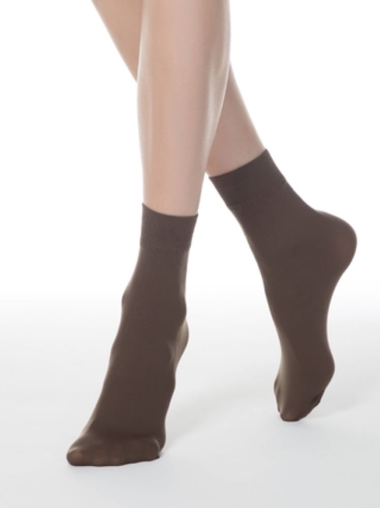 Conte Microfibra 50 Den - 1 pair Classic Elegant Elastic Women's Socks - One Size #8S-10SP