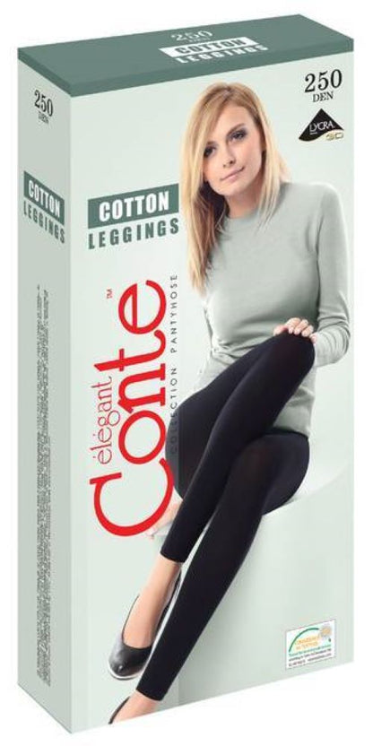 Conte Cotton 250 Den - Warm Opaque Women's Leggings (7С-39СП)