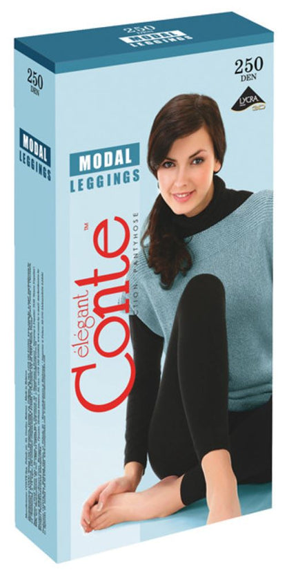 Conte Modal 250 Den - Micromodal Low Waist Modeling Women's Leggings (7С-66СП)