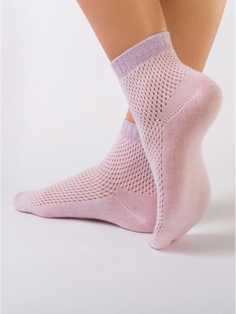 Conte Ajour #15S-81SP(077) - 1 pair Openwork 73% Cotton Women's Socks