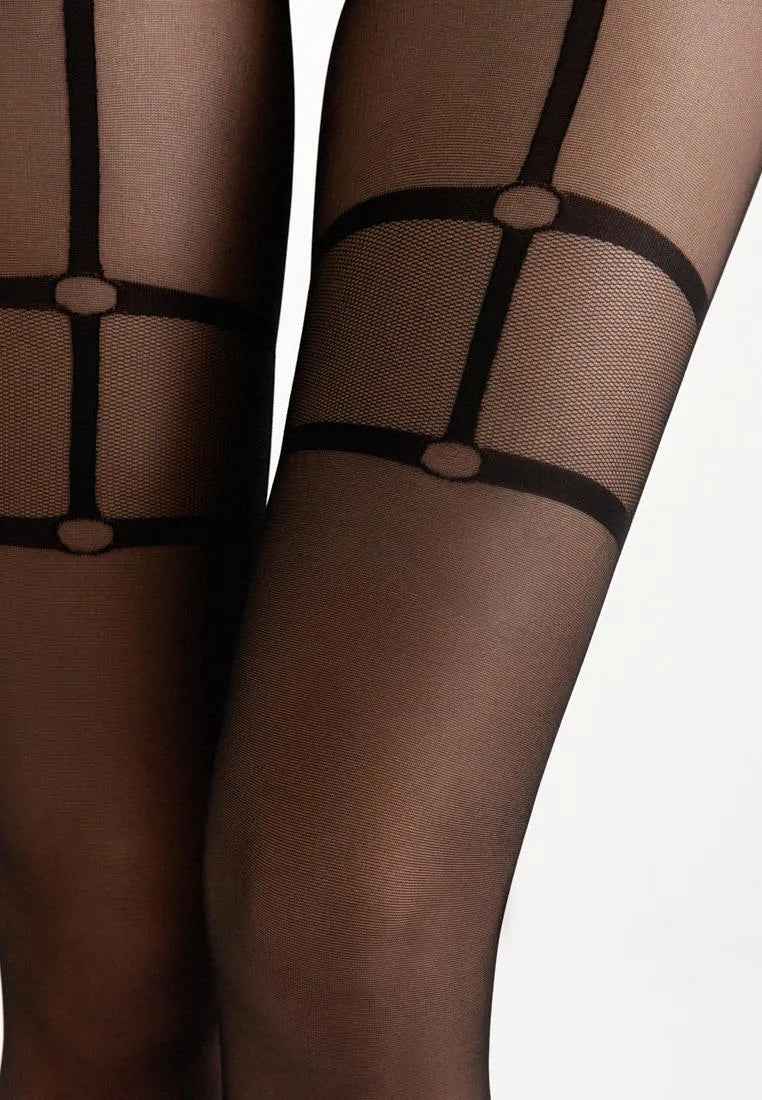 Conte Instinct 30 Den - Fantasy Women's Tights “imitation stockings with garters” (24S-79SP)