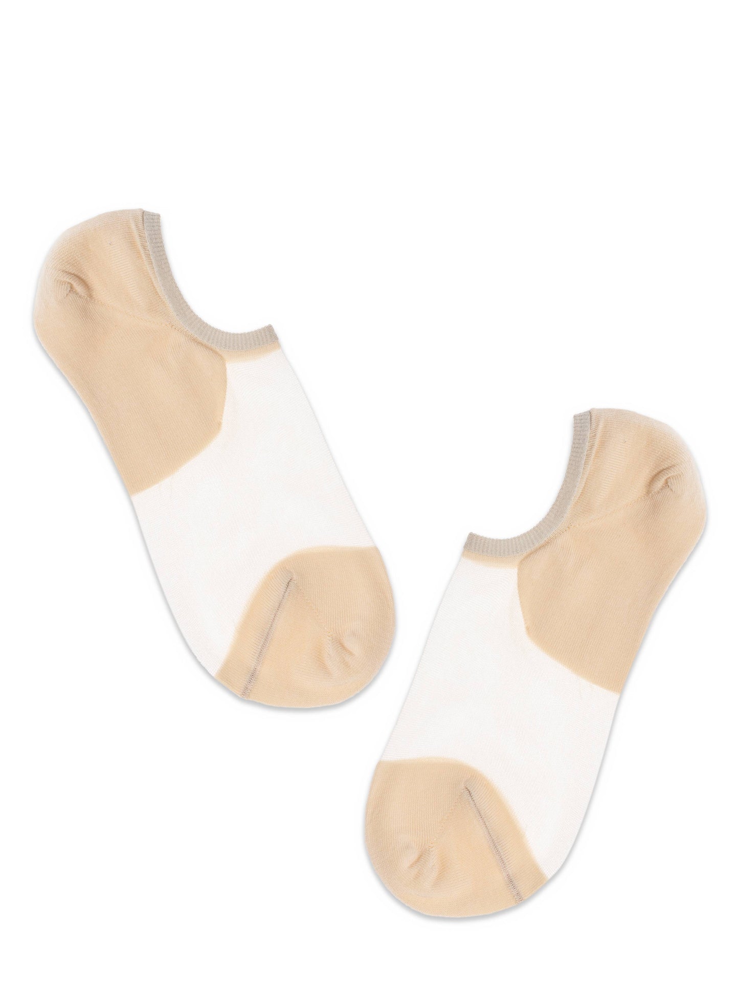 Conte Active #18S-4SP(000) - 1 pair Cotton Ultra-Short Women's Socks (with sheer mesh insert)