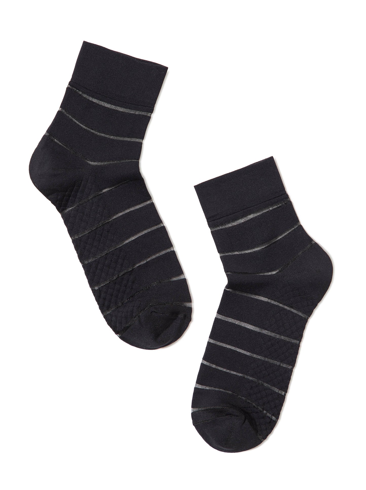 Conte Fantasy #16S-85SP - 1 pair Polyamide Women's Socks with Transparent mesh panels
