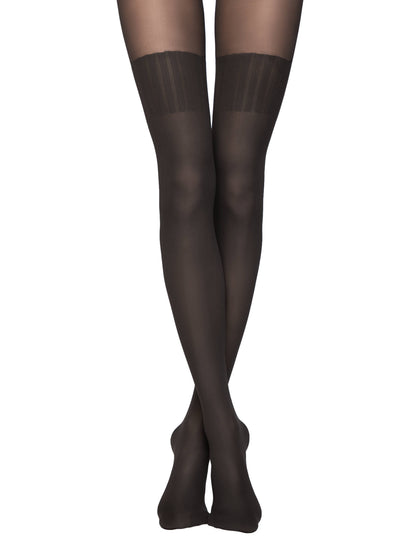 Conte Erica 20/60 Den - Fantasy Opaque Women's Tights with Imitation Mélange Golfs (12S-7SP)