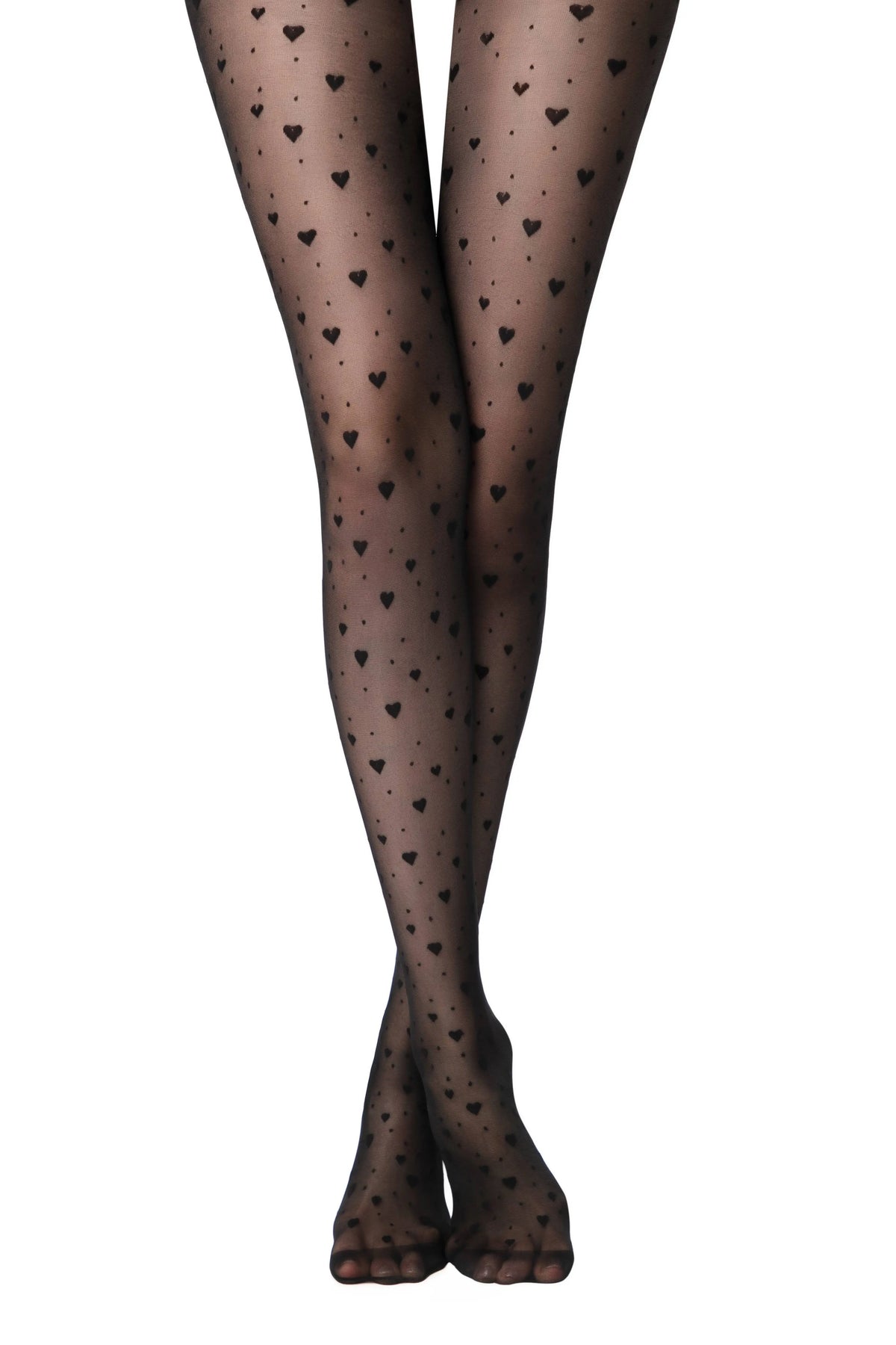 Conte Feeling 20 Den - Fantasy Women's Tights with hearts and dots (23S-68SP)