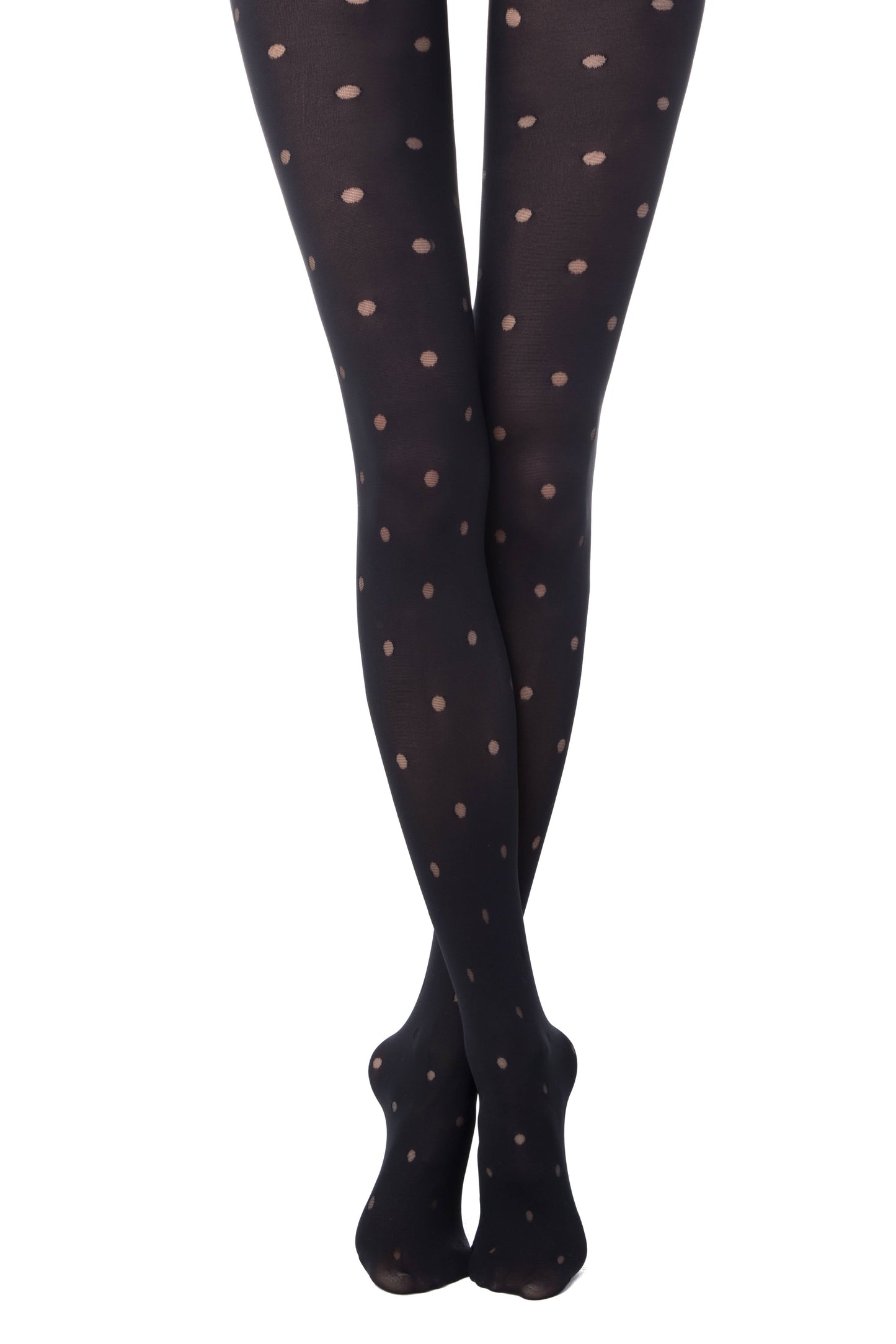Conte Enjoy 50 Den - Fantasy Opaque Women's Tights with Sheer Polka Dots (19S-241SP)