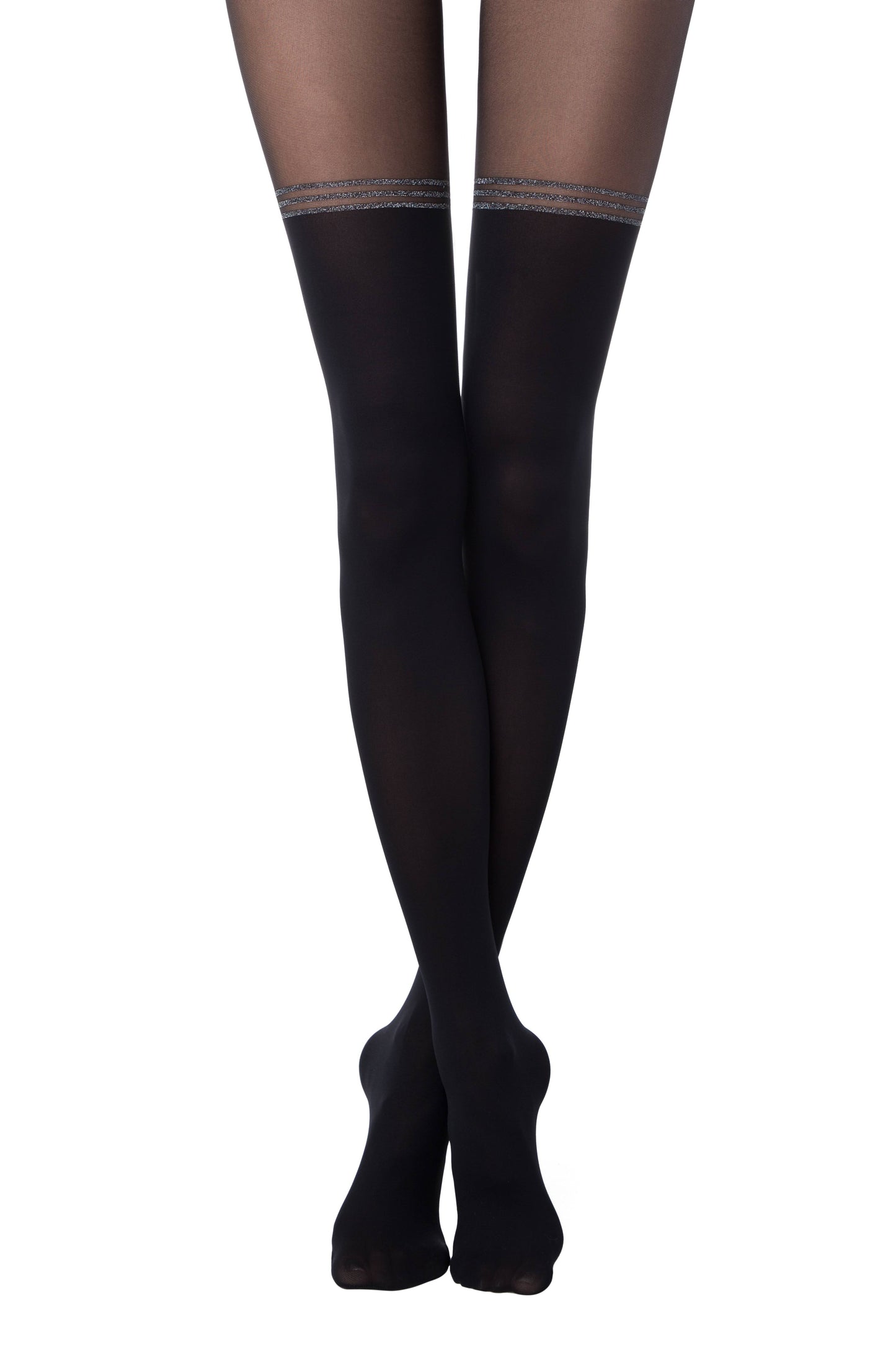 Conte Impressive 50 Den - Fantasy Opaque Women's Tights with Imitation Golfs (19С-238СП)