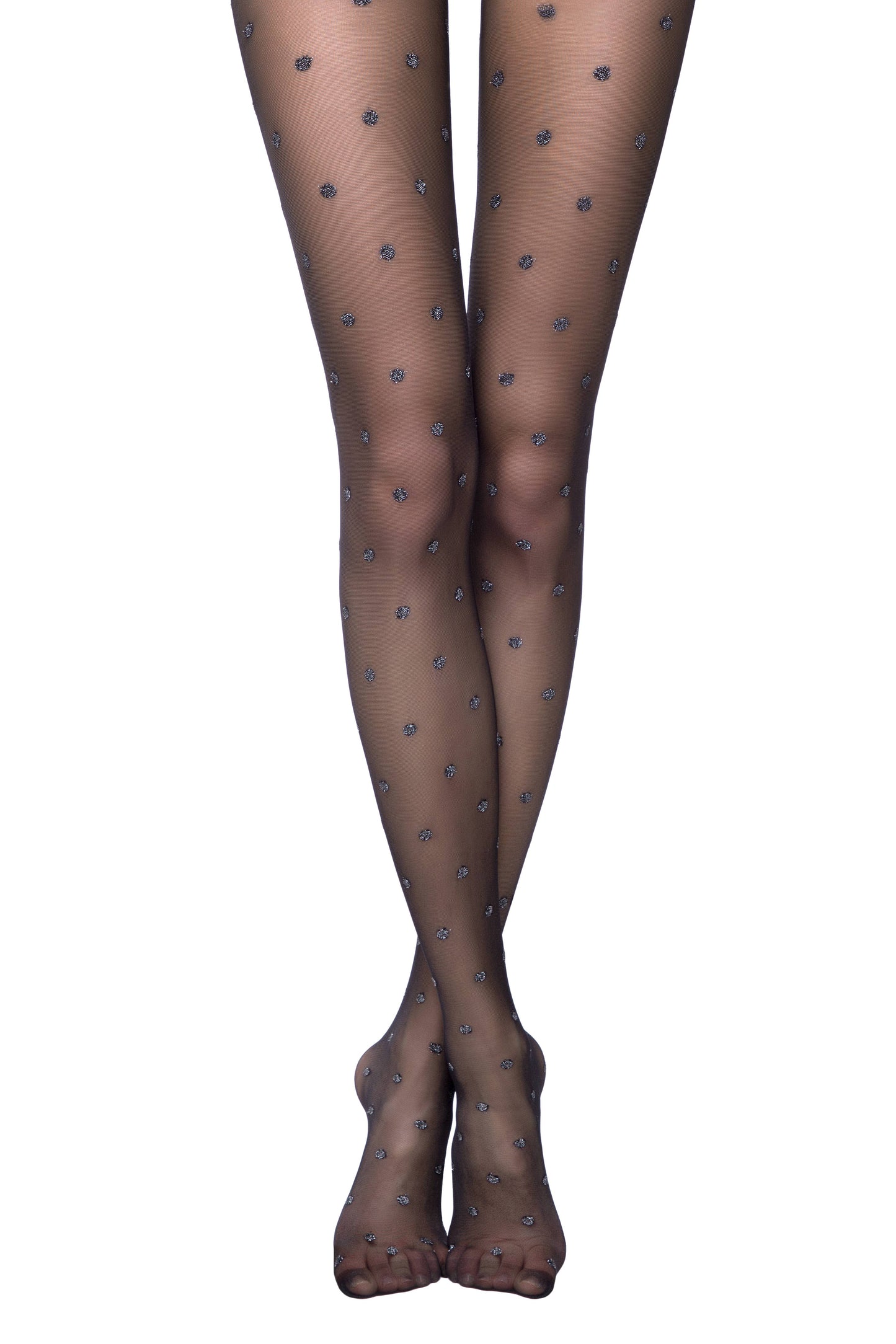 Conte Brilliant 20 Den - Fantasy Women's Pantyhose with Lurex Large Polka Dots (19S-8SP)
