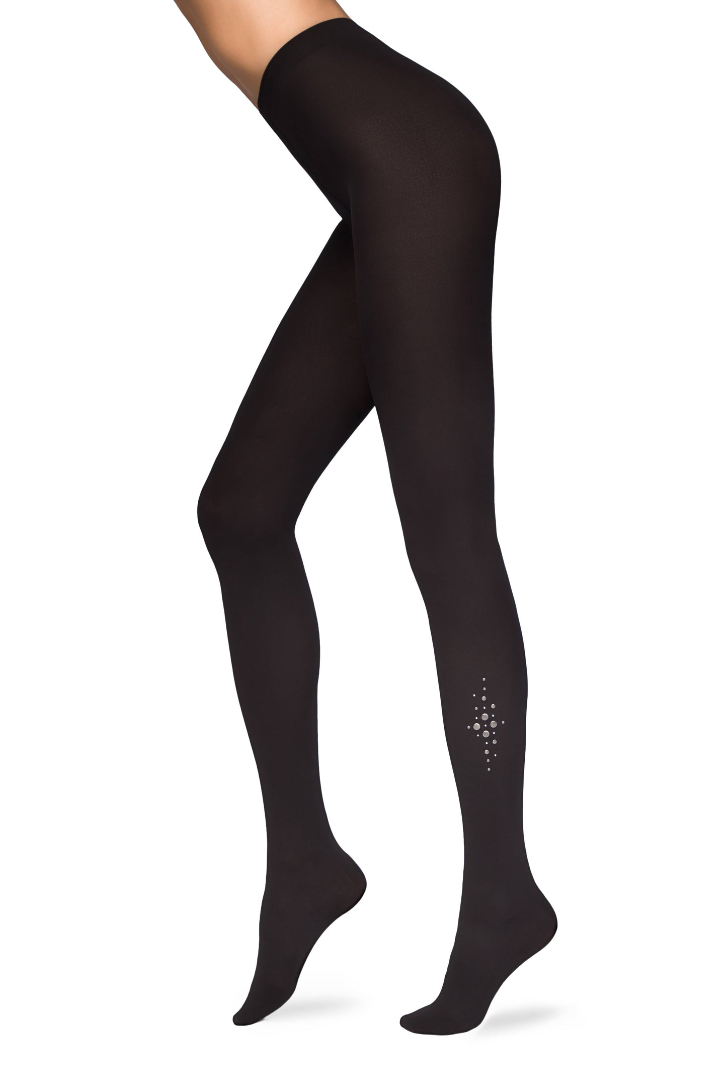 Conte Cristal 50 Den - Fantasy Opaque Women's Tights with rhinestones appliqué (16S-131SP)