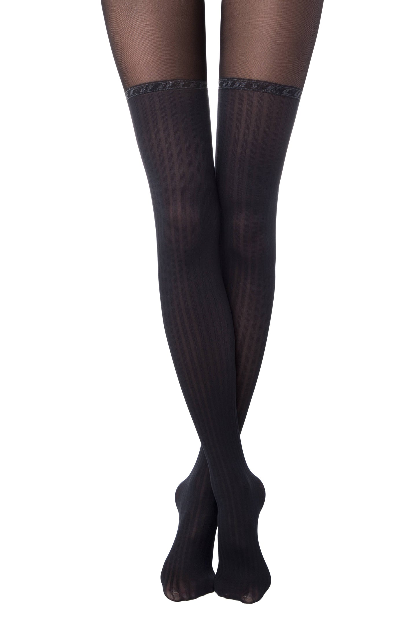 Conte Glam 40 Den - Fantasy Women's Tights with Stockings Imitation (19S-240SP)