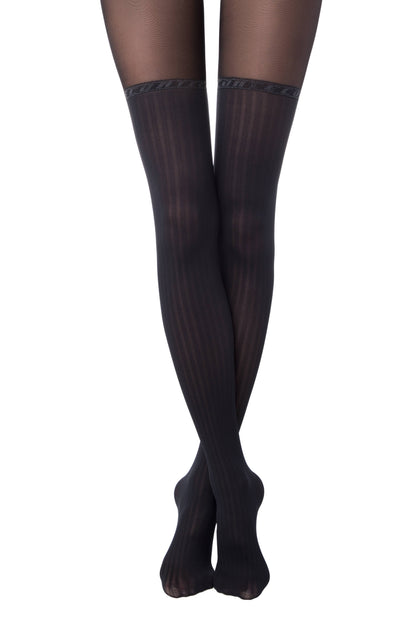 Conte Glam 40 Den - Fantasy Women's Tights with Stockings Imitation (19S-240SP)