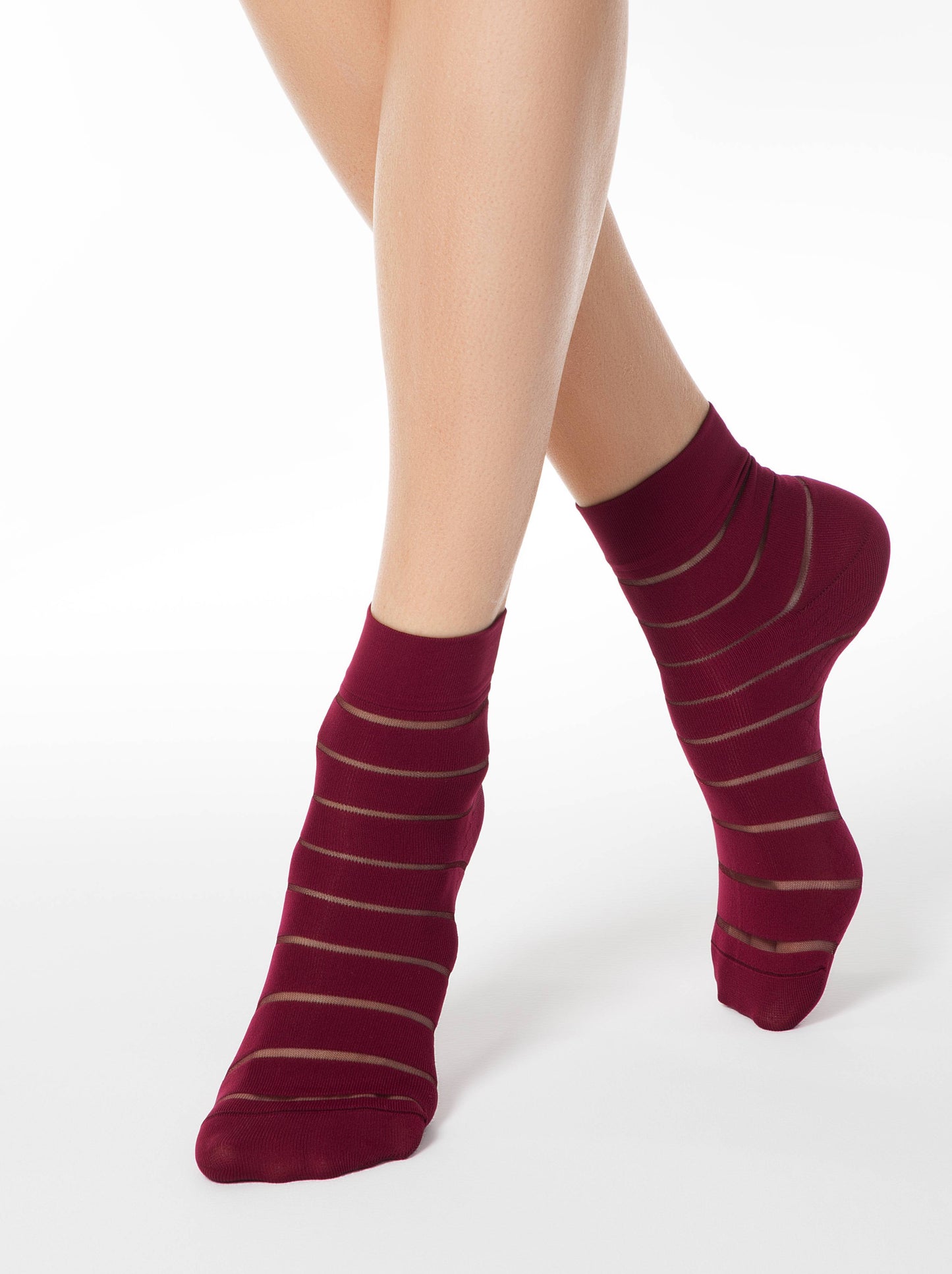 Conte Fantasy #16S-85SP - 1 pair Polyamide Women's Socks with Transparent mesh panels