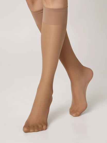 Conte/Esli Accent 40 Den - Tight Knee-Highs For Women - 2 Pairs (Pack) (8С-2СПЕ)