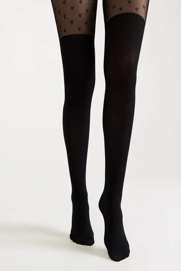Conte Couture 30/50 Den - Fantasy Opaque Women's Tights with Imitation Golfs (23S-143SP)