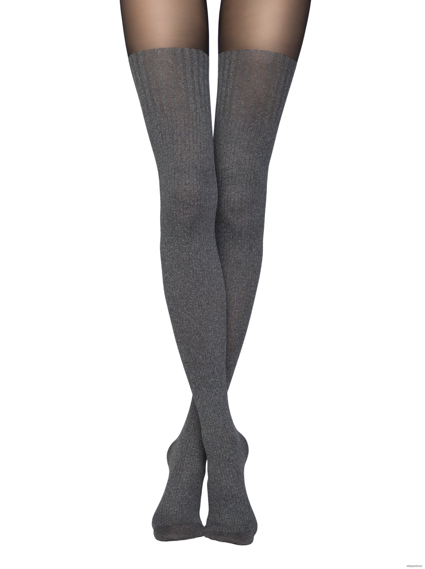 Conte Demi 50 Den - Fantasy Opaque Women's Tights with Imitation Mélange Golfs (13S-71SP)