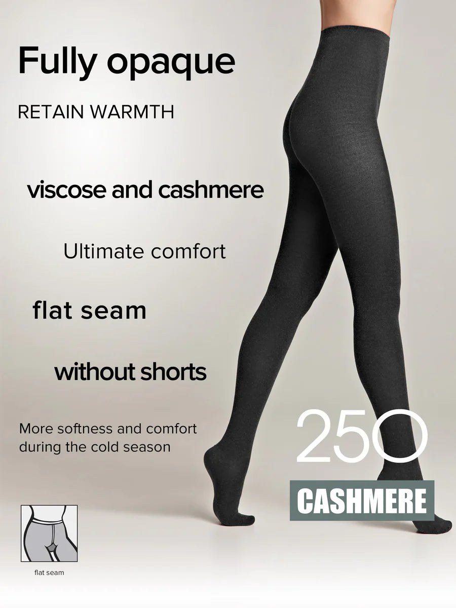 Conte Cashmere 250 Den - 7% Cashmere Warm Thin Soft Women's Tights (14С-122СП)