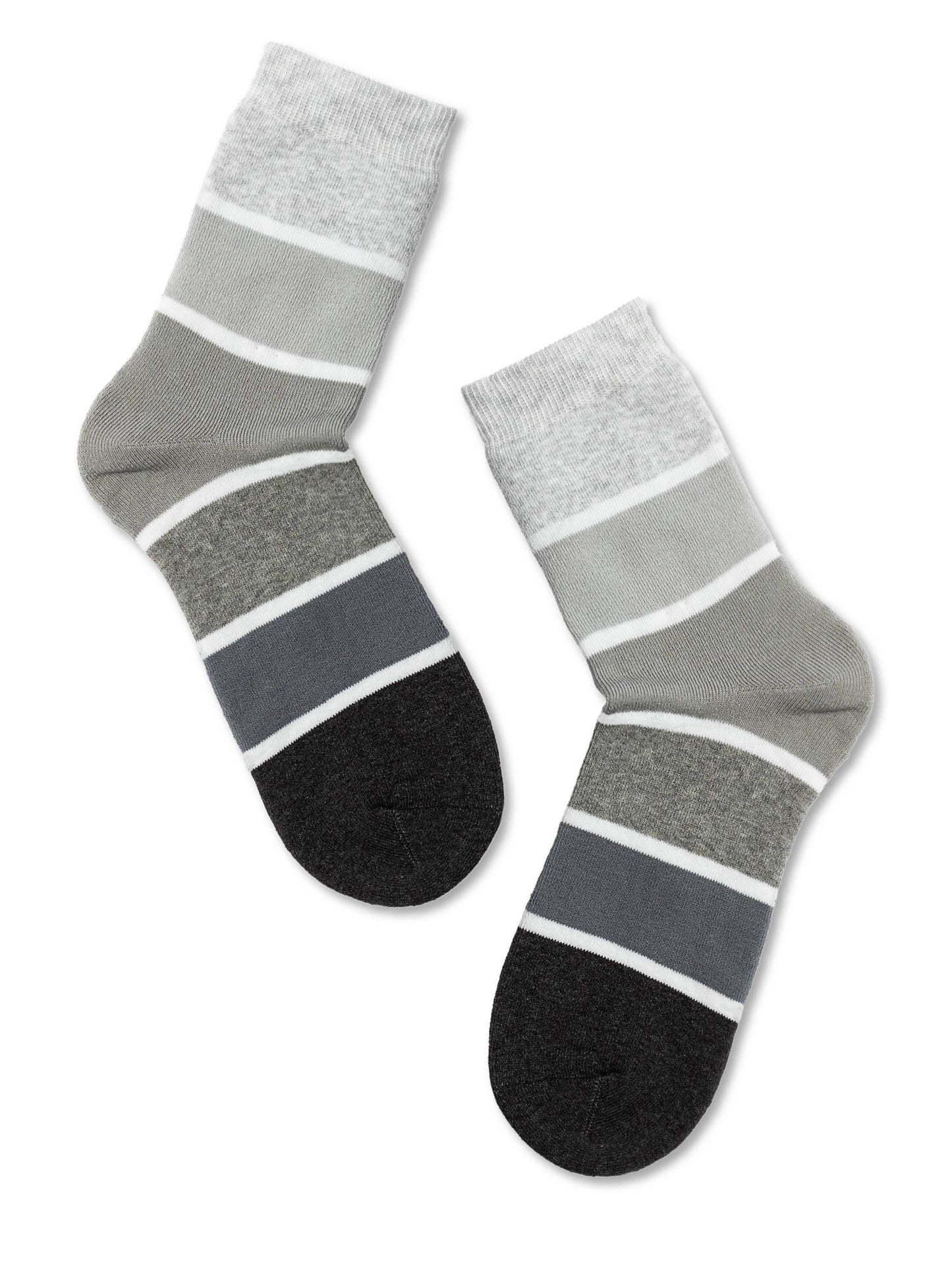 Conte Comfort #7S-47SP(212) - 1 pair Cotton Striped Terry Women's Socks