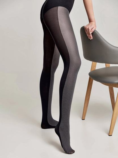 Conte Duet 60 Den - Fantasy Opaque Women's Tights with two-tone pattern (8S-162SP)