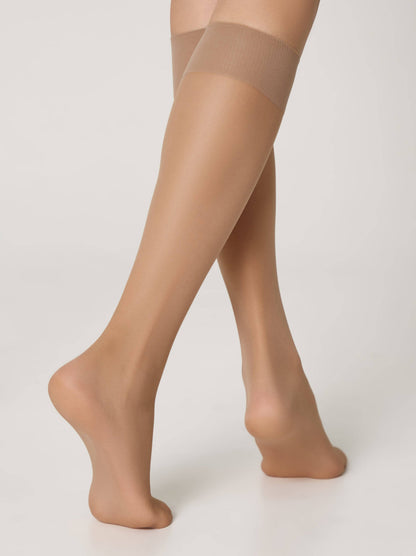 Conte/Esli Accent 40 Den - Tight Knee-Highs For Women - 2 Pairs (Pack) (8С-2СПЕ)