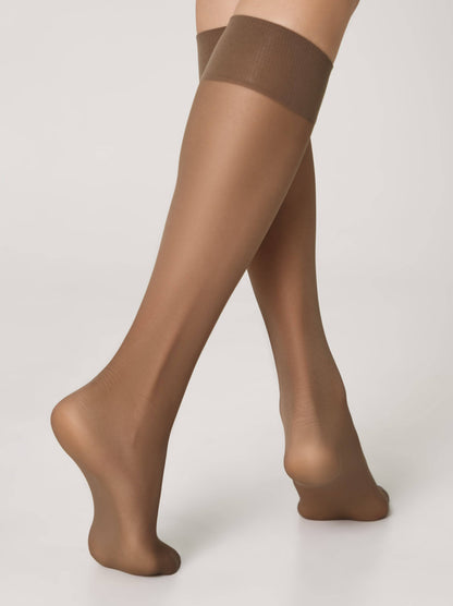 Conte/Esli Accent 40 Den - Tight Knee-Highs For Women - 2 Pairs (Pack) (8С-2СПЕ)