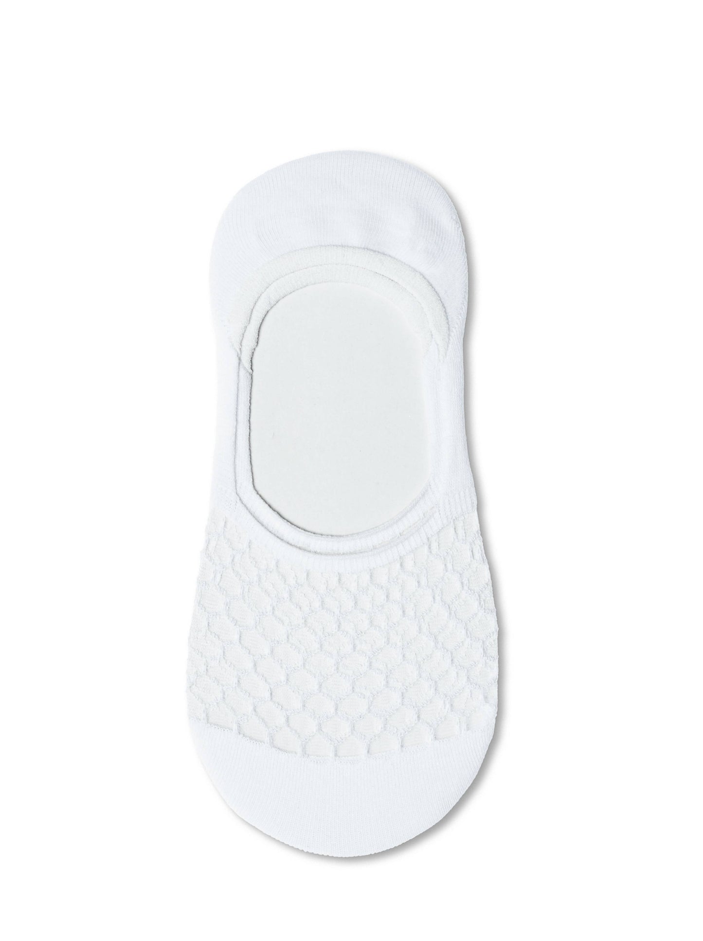 Conte Esli #IS007 - 1 pair Cotton Invisible Women's Footlets (with sheer mesh insert)