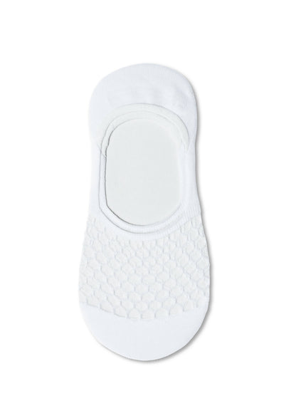 Conte Esli #IS007 - 1 pair Cotton Invisible Women's Footlets (with sheer mesh insert)
