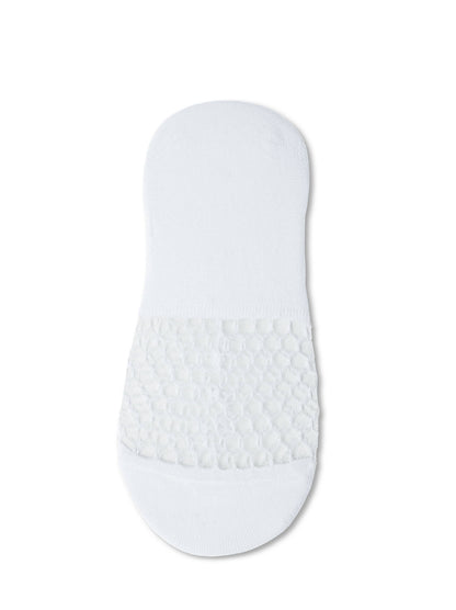 Conte Esli #IS007 - 1 pair Cotton Invisible Women's Footlets (with sheer mesh insert)