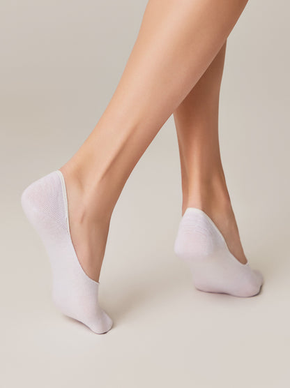Conte Classic #16S-12SP - 1 pair 70% Cotton No-show Women's Footlets