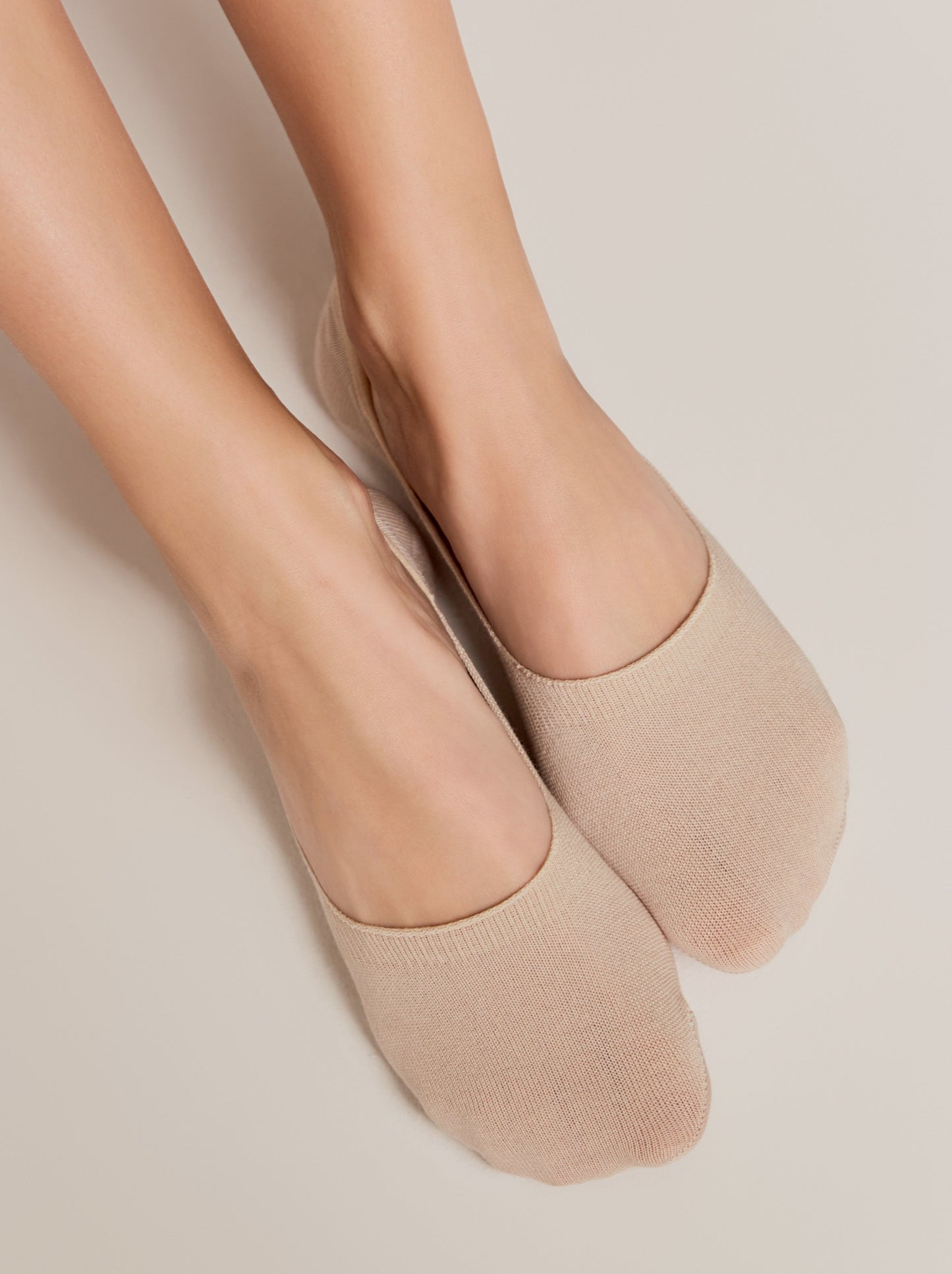 Conte Classic #16S-12SP - 1 pair 70% Cotton No-show Women's Footlets