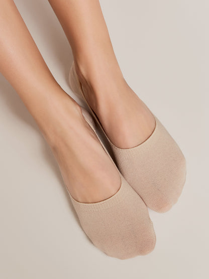 Conte Classic #16S-12SP - 1 pair 70% Cotton No-show Women's Footlets