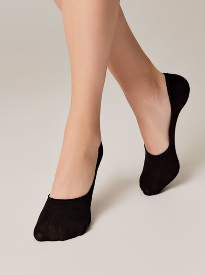 Conte Classic #16S-12SP - 1 pair 70% Cotton No-show Women's Footlets