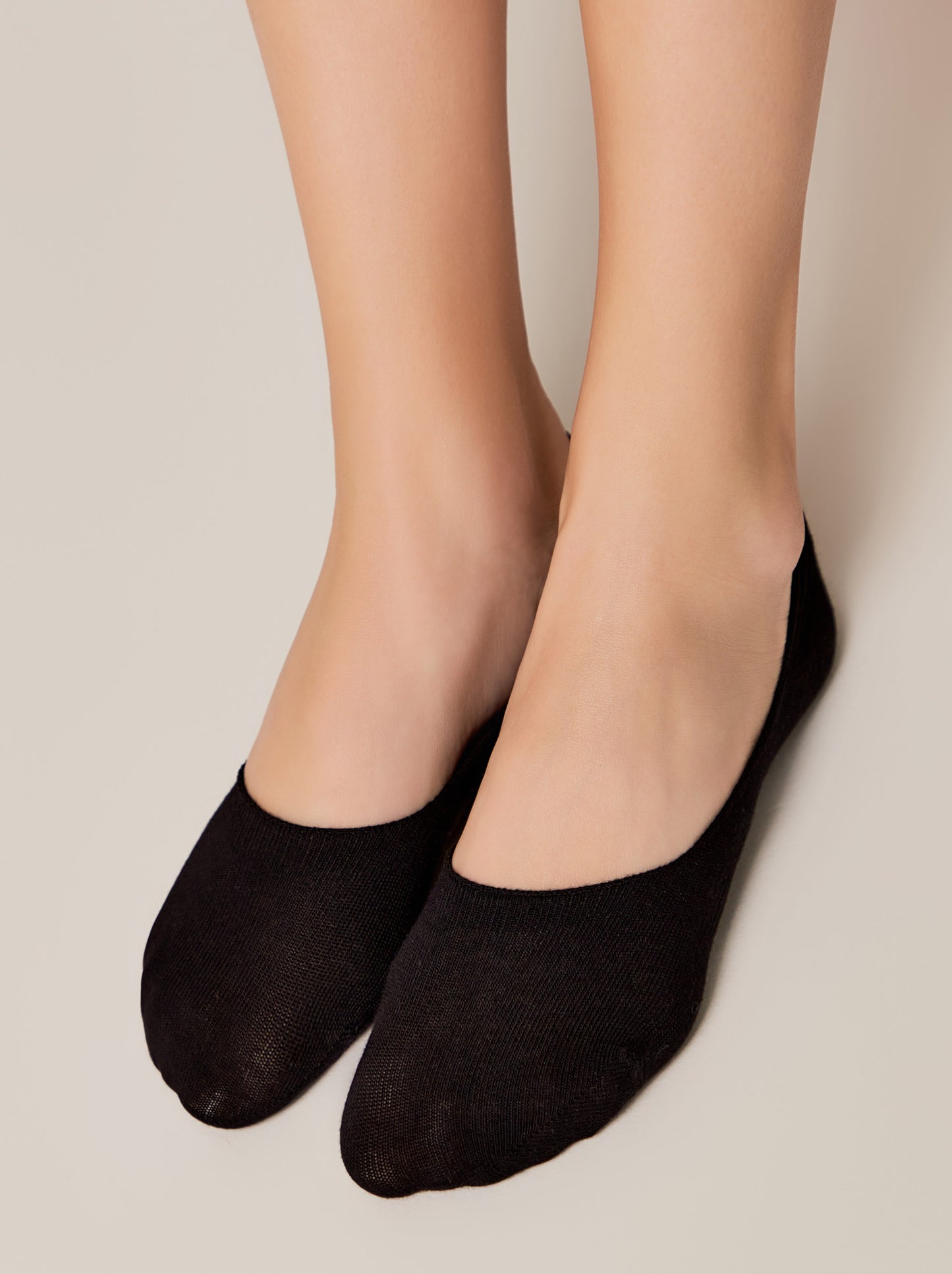 Conte Classic #16S-12SP - 1 pair 70% Cotton No-show Women's Footlets