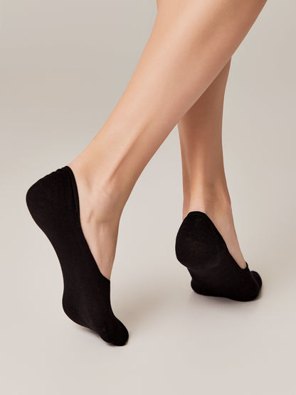 Conte Classic #16S-12SP - 1 pair 70% Cotton No-show Women's Footlets