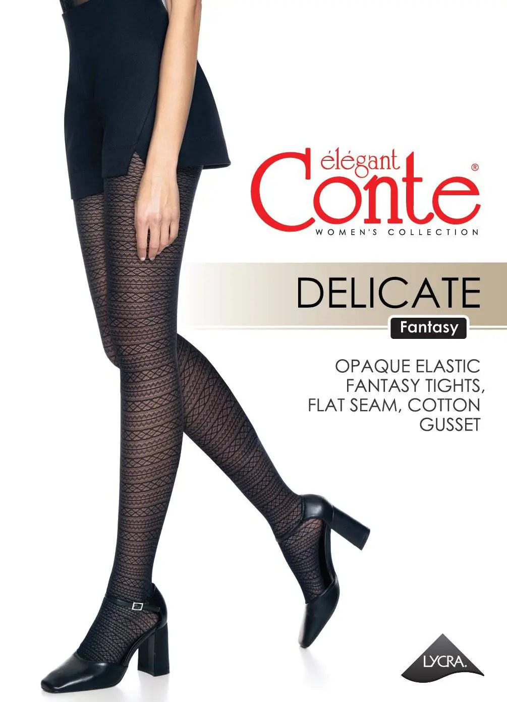 Conte Delicate 50 Den - Fantasy Women's Tights with openwork pattern (21S-176SP)