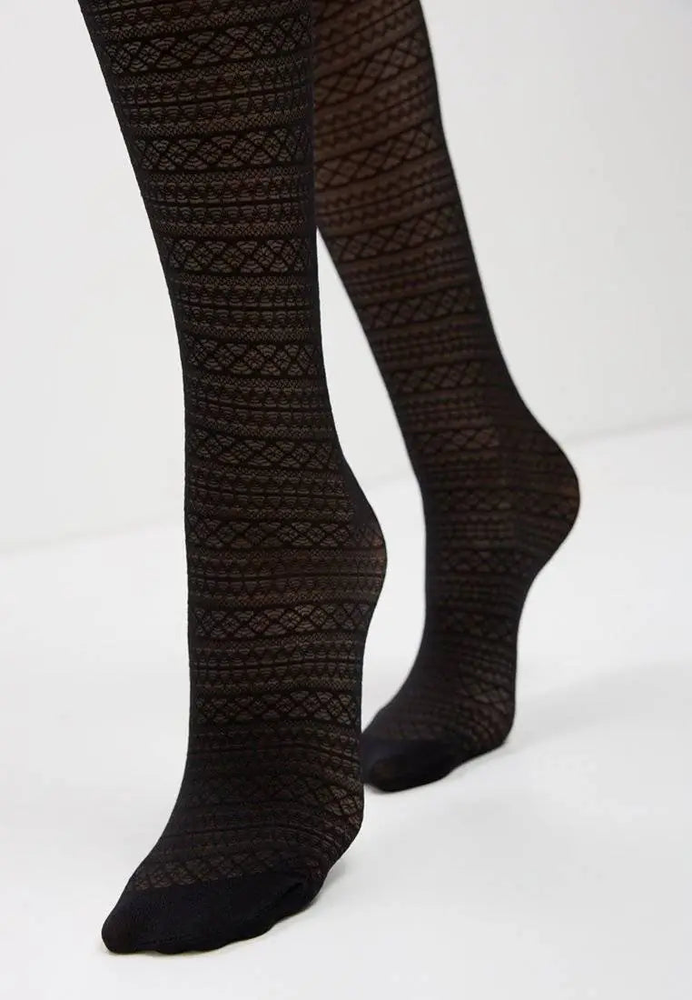 Conte Delicate 50 Den - Fantasy Women's Tights with openwork pattern (21S-176SP)