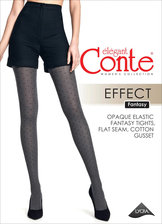 Conte Effect 60 Den - Fantasy Mélange Women's Tights with a diamond pattern (21S-6SP)