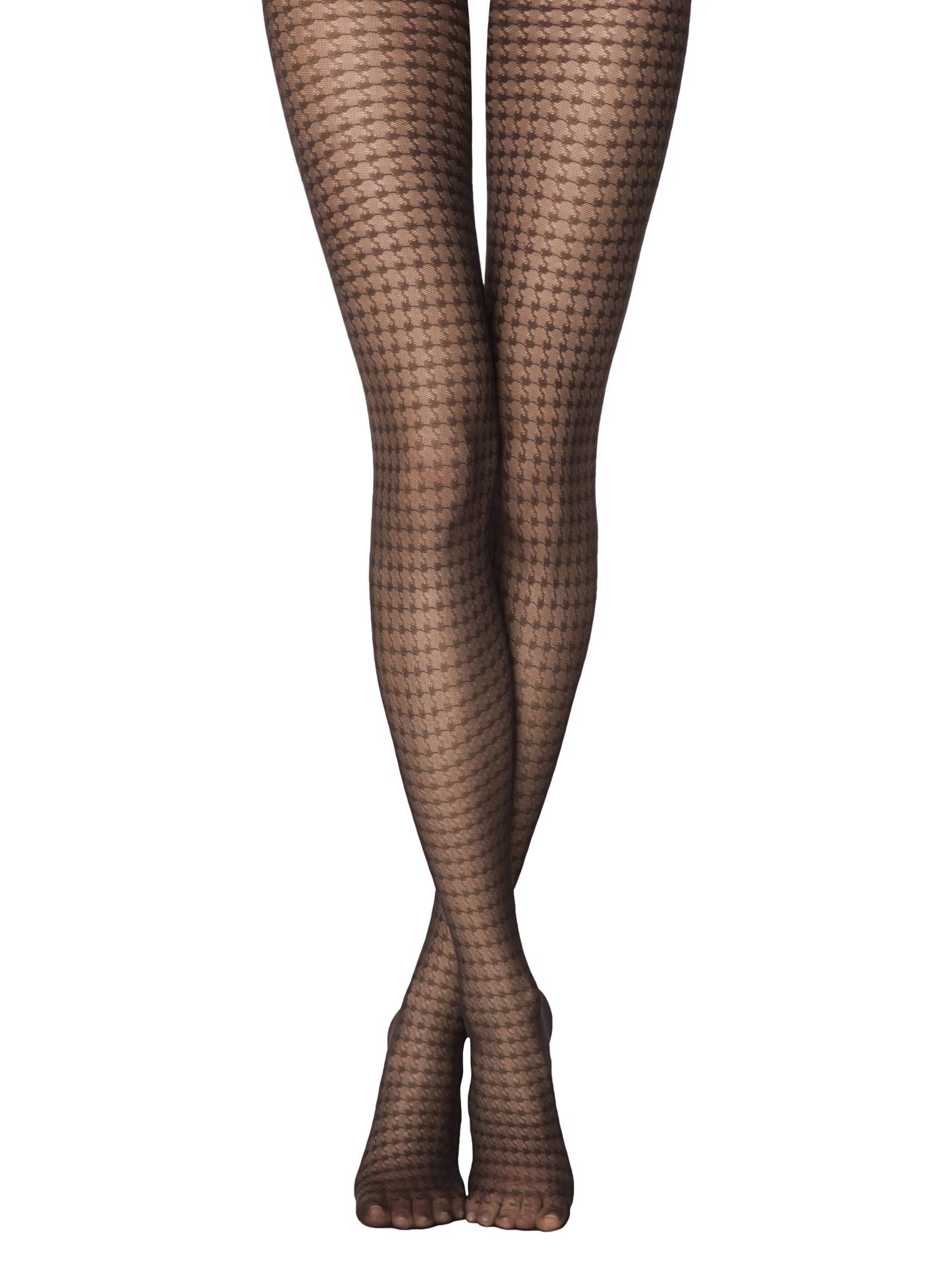 Conte Encore 25 Den - Fantasy Women's Tights with an openwork houndstooth pattern (17S-77SP)
