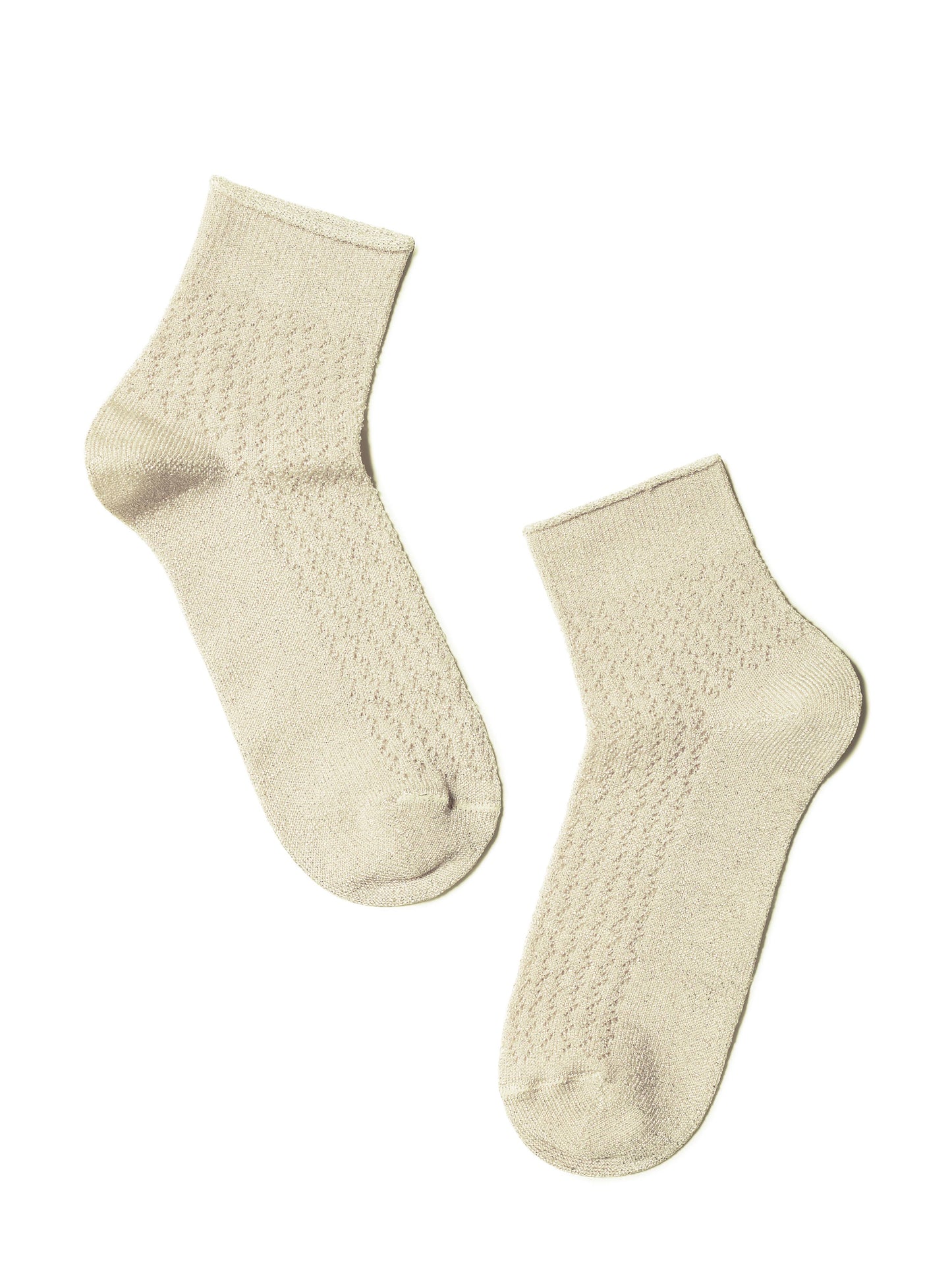 Conte Ajour #19S-186SP(180) - 1 pair Openwork Viscose Women's Socks with Lurex