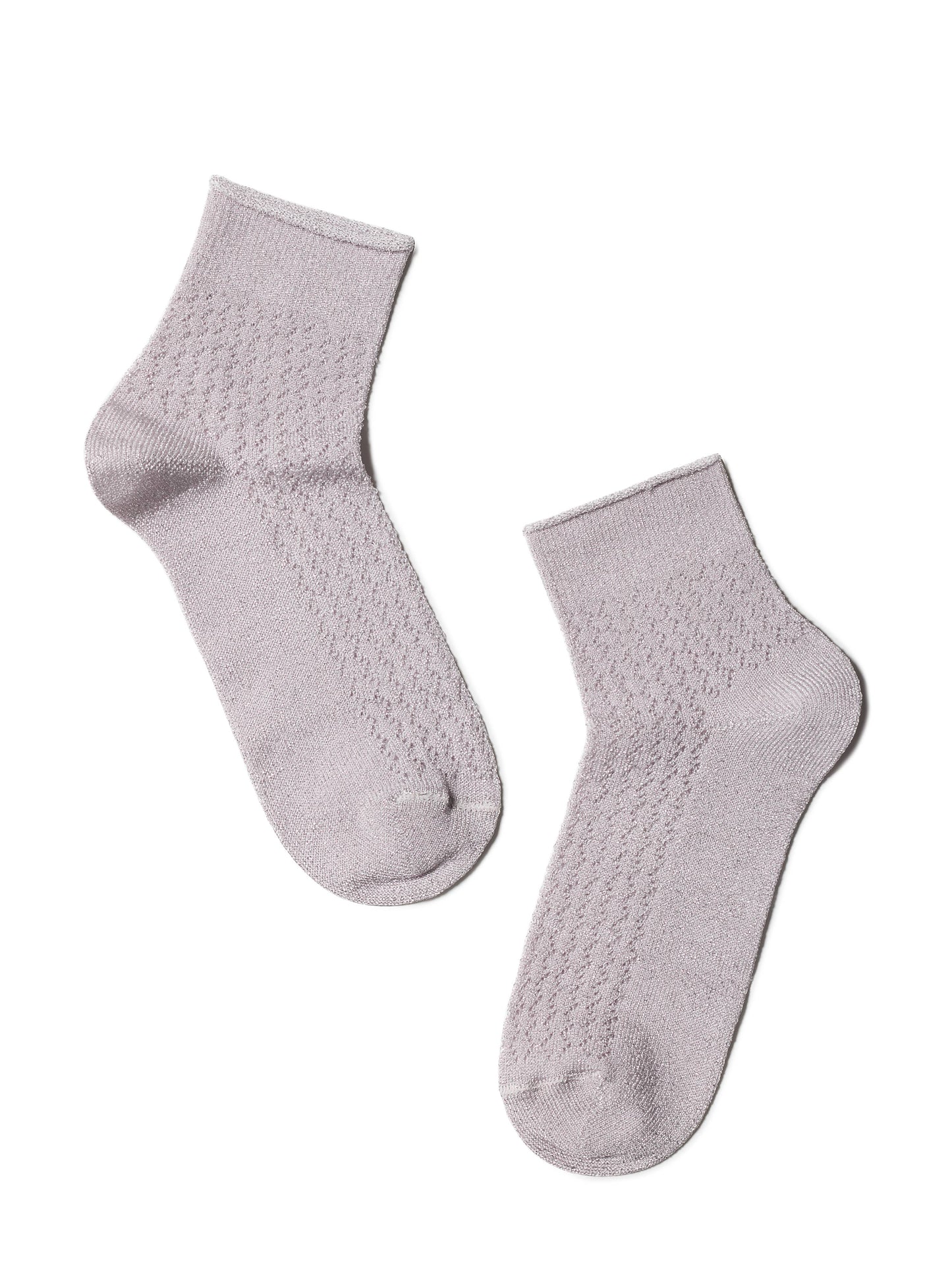 Conte Ajour #19S-186SP(180) - 1 pair Openwork Viscose Women's Socks with Lurex