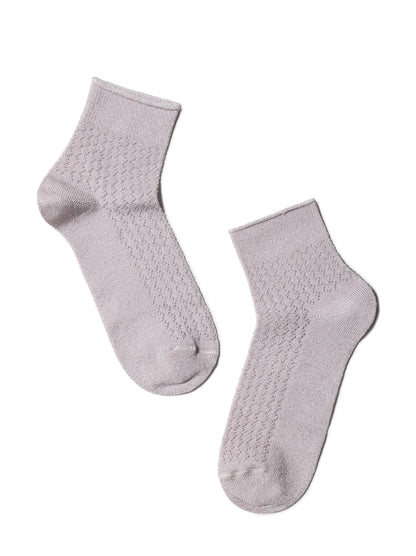 Conte Ajour #19S-186SP(180) - 1 pair Openwork Viscose Women's Socks with Lurex
