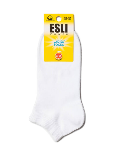 Conte Esli #19S-149SPE(000) - 1 pair Classic Cotton Cropped Women's Socks