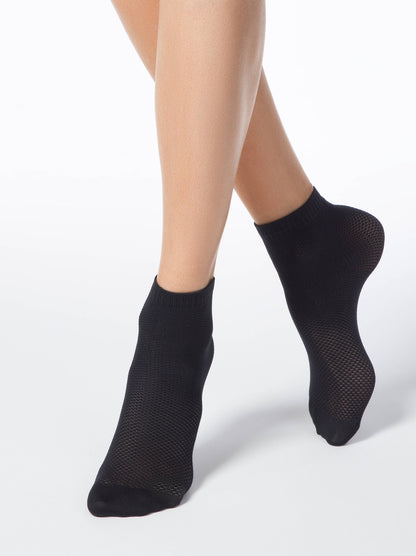Conte Fantasy #17S-121SP(131) - 1 pair Openwork Polyamide Women's Socks