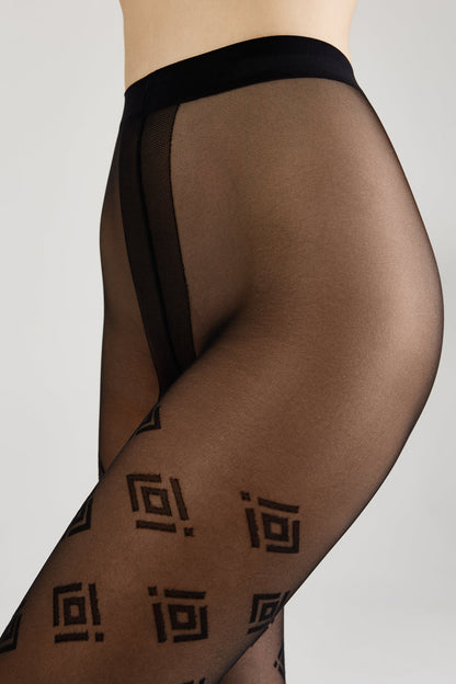 Conte Ingrid 20 Den - Fantasy Women's Tights with geometric pattern (23S-73SP)
