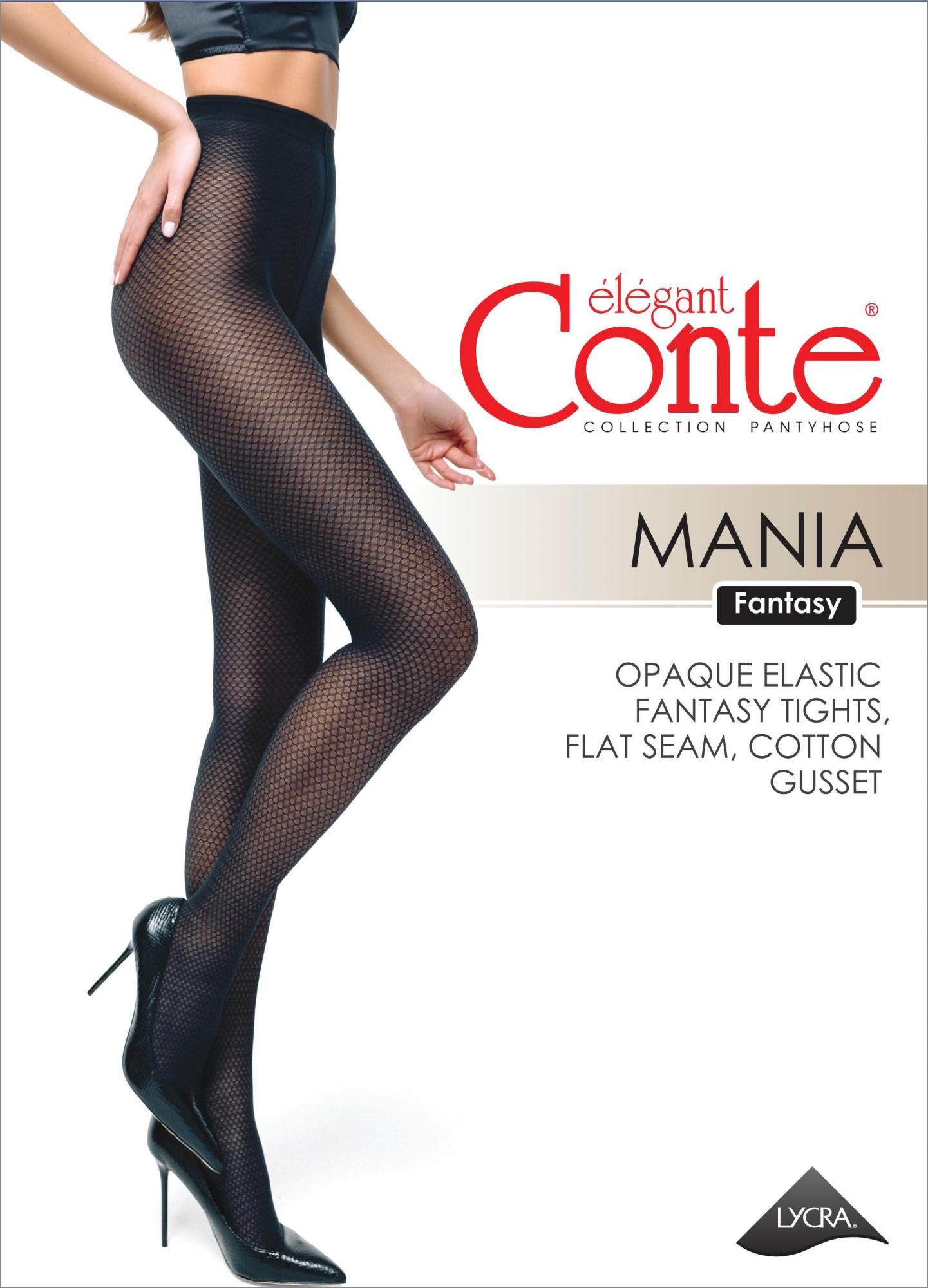 Conte Mania 30 Den - Fantasy Women's Tights with an openwork pattern (19С-11СП)