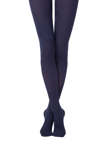 Conte Adele 45 Den - Fantasy Women's Tights with a relief geometric pattern "diamonds" (18S-16SP)